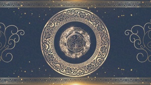 金色国风国潮花纹