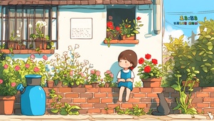 阳光蔷薇女孩