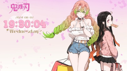 鬼滅之刃-甘露寺與倪豆子