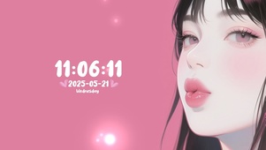 可爱噘嘴少女