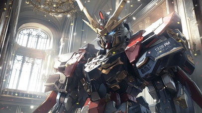 4K高达机甲-画师花名的黎伞