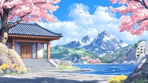 樱花飞舞