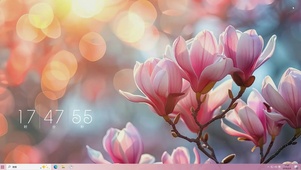 护眼小清新花朵桌面主题