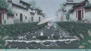 猫咪也要躲雨呀