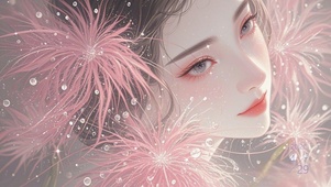 花漾壁纸 柔粉雪姬