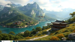 远山 湖泊