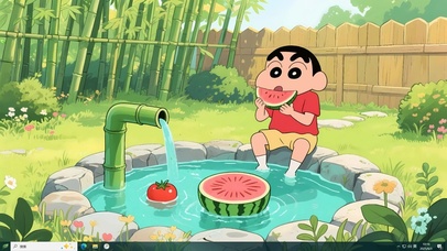 水池吃瓜小新主题