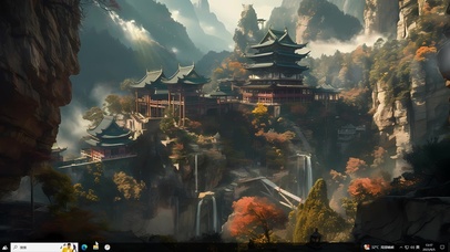 国风治愈山水小屋