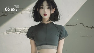 俏皮微笑女孩