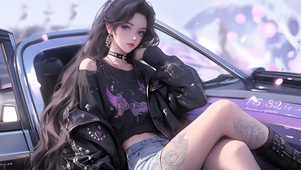 4k时尚长腿少女