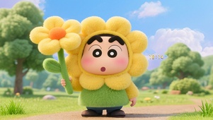 可爱花朵小新