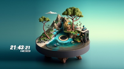 4K唯美唱片森林