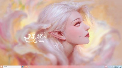 4k白发精灵女孩