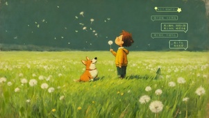 蒲公英化作美丽的梦