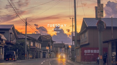 4K唯美治愈城市风光-真实时间