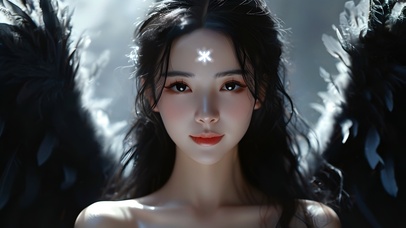 万圣节黑暗天使魔女巫女美女01