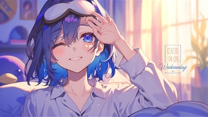  4K睡眼惺忪可爱女孩