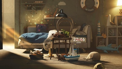 4K 凌乱夏日房间