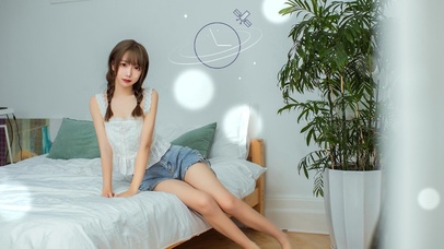 清纯双马尾小姐姐