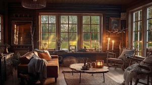 风景—北欧小木屋