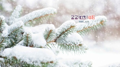 4k下雪风景桌面