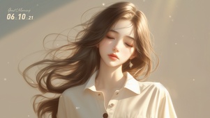沉思少女