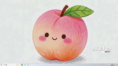 简约可爱小苹果桌面主题