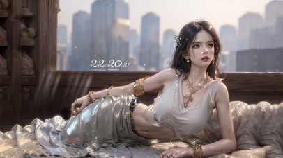 纯欲系长发居家少女