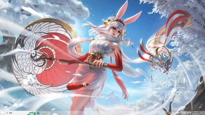 4k AI绘画公孙离 雪地森林