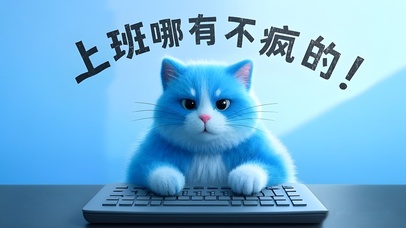上班哪有不疯的！（蓝猫）