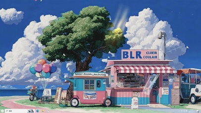 卡通街边小屋-桌面主题