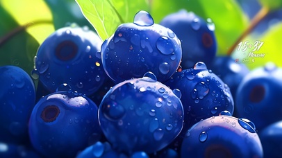 清新蓝莓