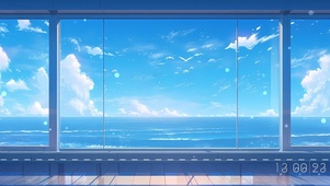 海景落地窗