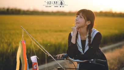 黄昏爱笑的jk女孩