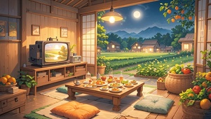乡下温馨的夜