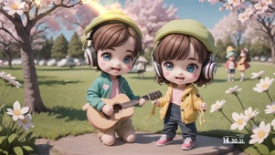 可爱吉他少年