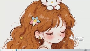 可爱女孩桌面主题