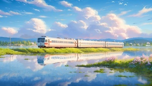 湖边列车
