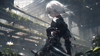 白发暗黑系美少女