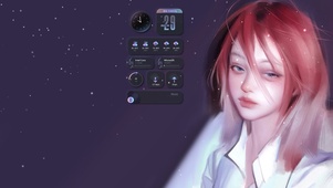 慵懒厌世感少女