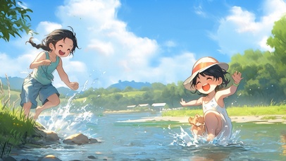 儿时回忆中的小河