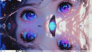 星眸蝶语-桌面主题
