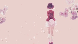 路人女主加藤惠唯美樱花插画