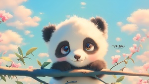 可爱熊猫宝宝