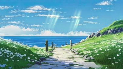 护眼动漫风景