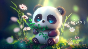 可爱熊猫宝宝