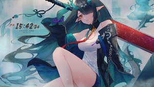 古风长腿美少女