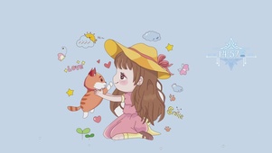 猫咪与女孩