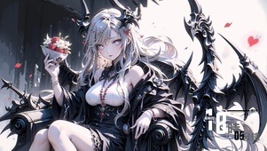 动漫美女-魔女战刀