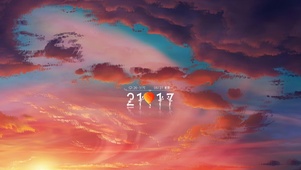唯美治愈炫彩天空